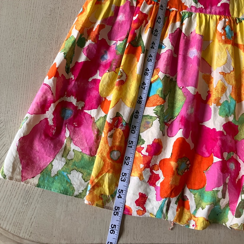 London Times Floral Maxi Dress in Pink, Yellow, Orange, Green - Picture 9 of 12
